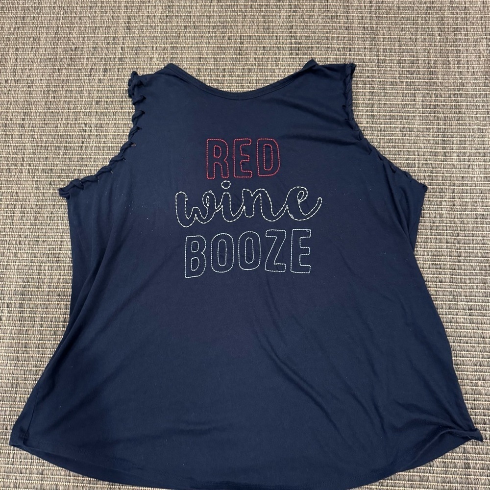Maurices Navy Tee with Fun Print